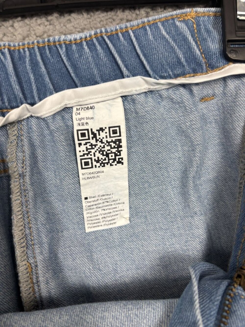 Cicy Bell Women's Tie Waist Wide Leg Cropped Light Blue Denim Jeans Size 4 NWT's - Picture 6 of 7